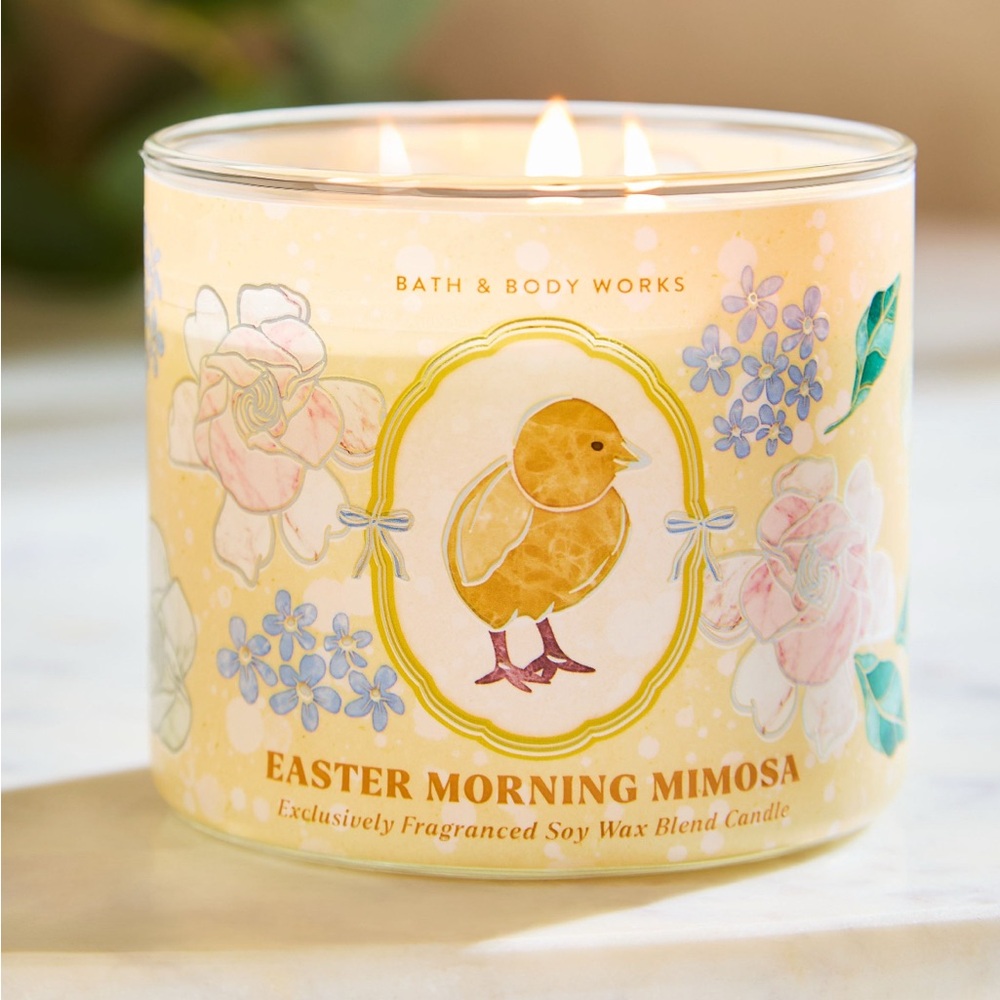 BBW Easter Morning Mimosa 3 Wick Candle